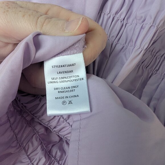 NWT ASTR Savina Lavendar Puff Sleeve Cropped Top - XL from Anthropologie - Picture 7 of 8